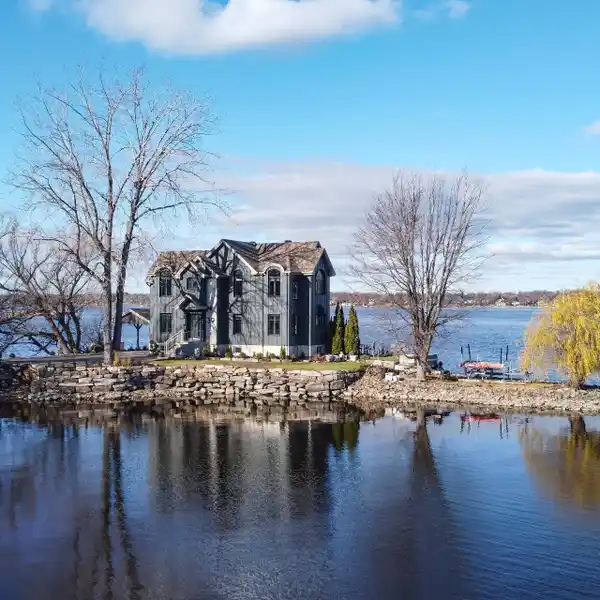 UNPARALLELED WATERFRONT LIVING ON A PRIVATE PENINSULA