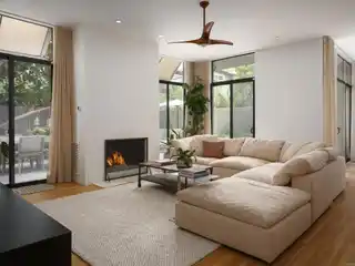 Architectural Townhome Steps from Beach Bliss