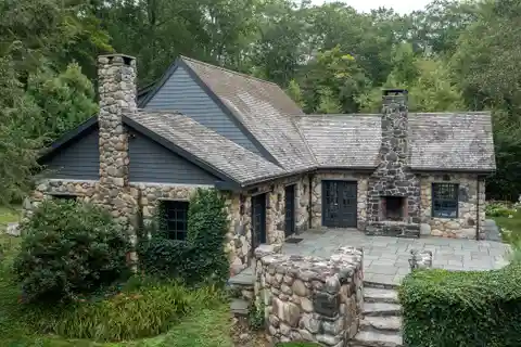 Storybook Stone Cottage with 2000 Feet of Frontage