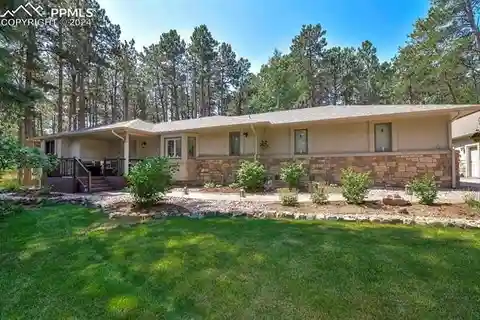 Stunning Stucco and Stone Rancher in Desirable Woodmoor
