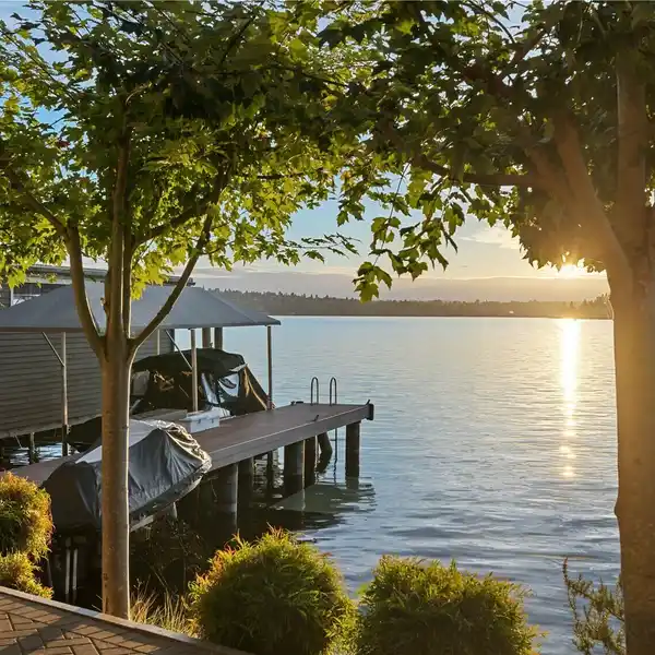 WEST-FACING LAKE WASHINGTON RETREAT