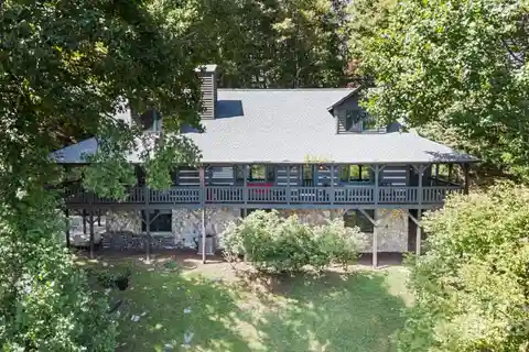 Modern Log Home with Mountain Views