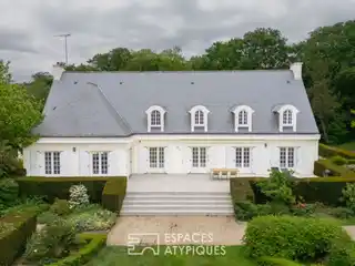 Elegant Country Estate with Pool and Tennis Court