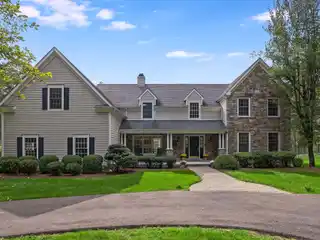 Striking Stone and Cedar Residence