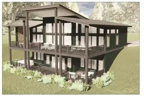 Custom Built Modern Style Home on Riverfront Lot