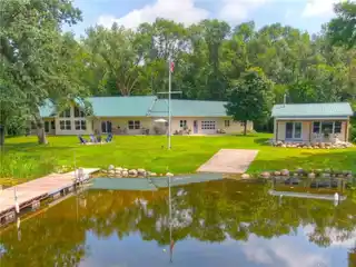 Custom One-Level Home on Two Lakefront Acres
