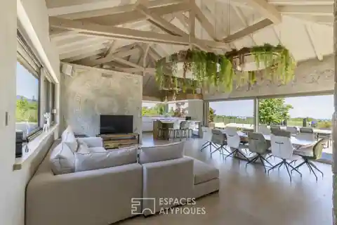 Contemporary Home in a Green Setting