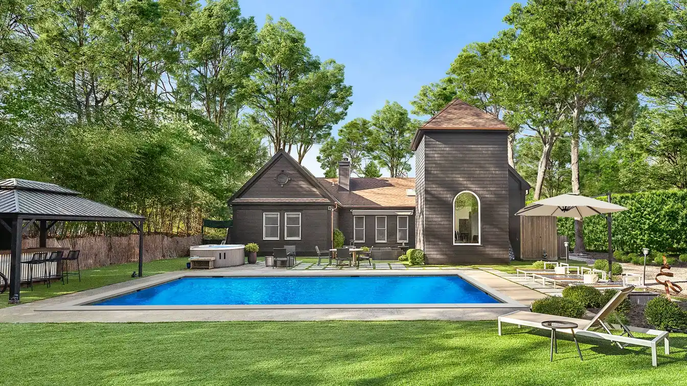 Custom Transitional Style Home Exuding Modern Elegance