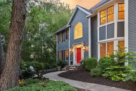 Elegant Colonial with Marble Foyer and Vaulted Spaces