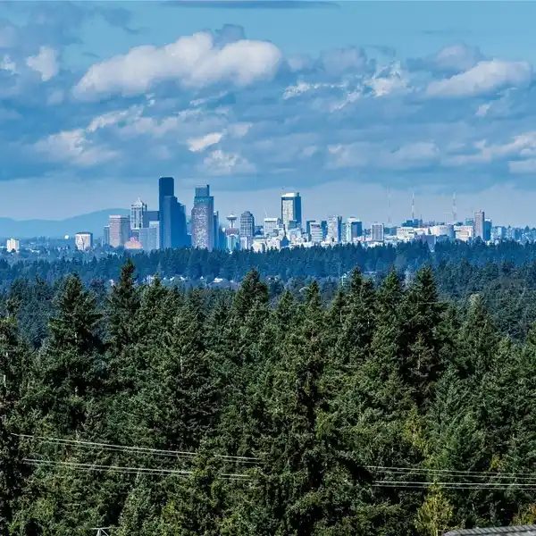 FOREST-BACKED RETREAT WITH SKYLINE VIEWS