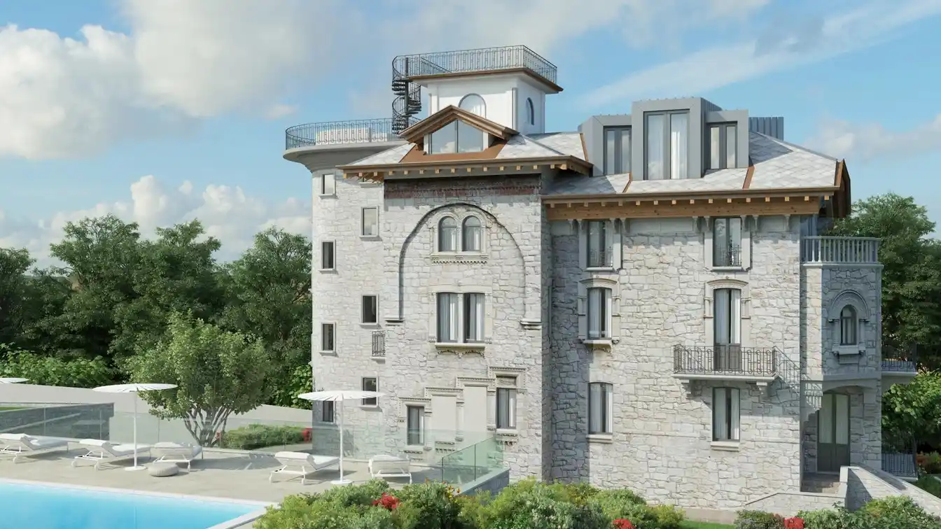 Elegant Period Villa for Renovation with Lake Maggiore Views