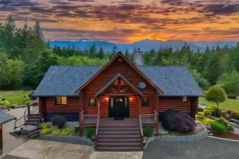 Impeccable Log Home on 5.7 Beautiful Acres