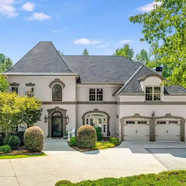 FRENCH PROVINCIAL ESTATE ON PRIVATE SANDY SPRINGS ACREAGE