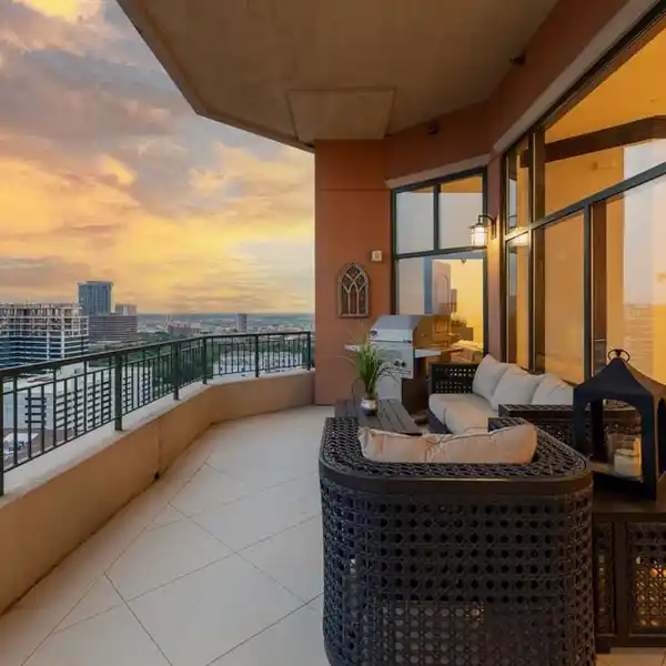 RECENTLY UPDATED RESIDENCE IN THE PLAZA AT TURTLE CREEK