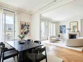 Bright Parisian Apartment with Exceptional High Ceilings