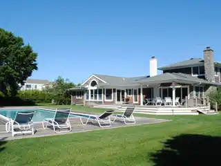 Quogue South Post Modern with Pool for Rent