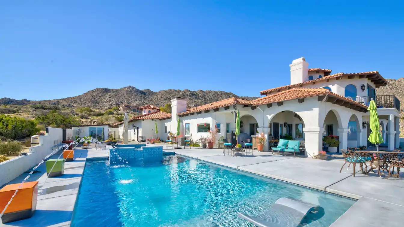 Custom Mediterranean Home on Three Acres