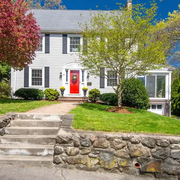 CLASSIC CENTER ENTRANCE COLONIAL ON A QUIET SIDE STREET