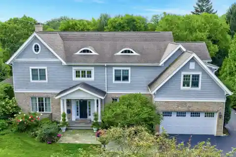 Nantucket-Inspired Custom Home Backing to Corwin Park