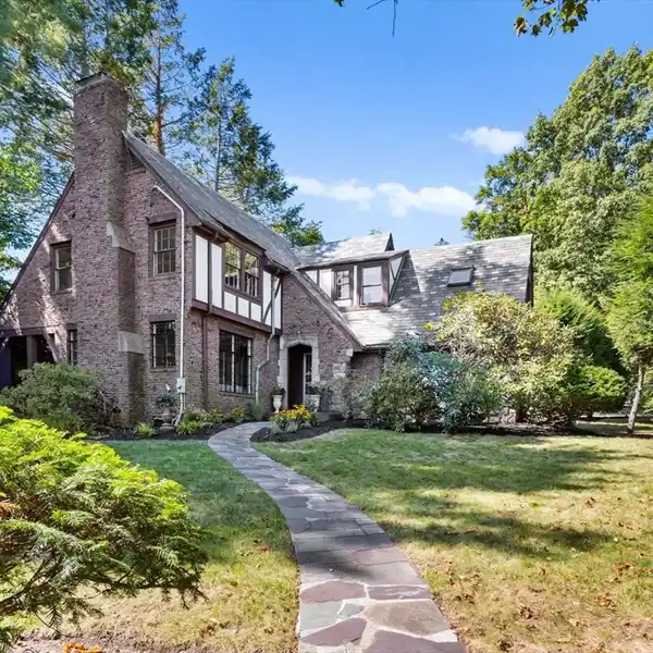 GRACIOUS TUDOR HOME IN DESIRED NEWTON LOCATION
