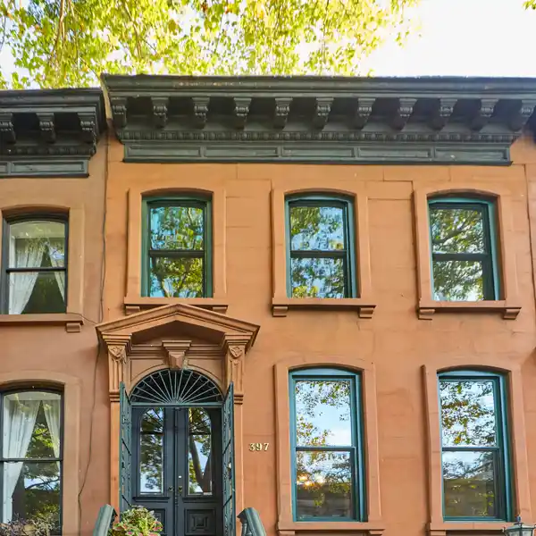 PRETTY PARK SLOPE BROWNSTONE