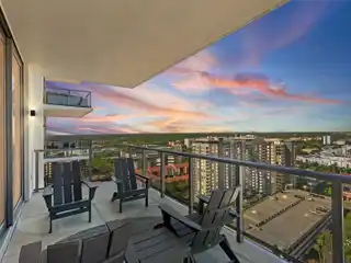 Elegant Downtown Retreat with Stunning Balcony Vistas