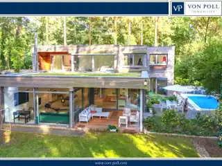 Top-Equipped Bauhaus Villa in an Enchanting Forest and Lake Landscape