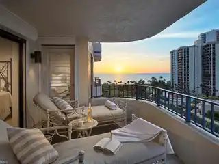 Elegant Coastal Retreat with Balcony and Stunning Sunsets