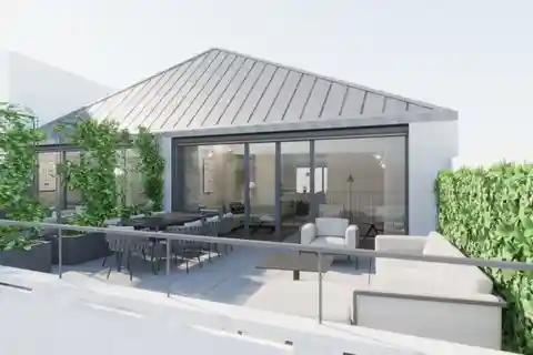 Industrial-Chic Apartment with Private Terrace Oasis