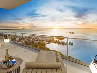 Residence on the Grounds of Exclusive Gated Waterfront Community