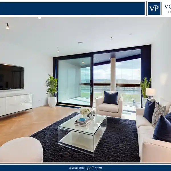 APARTMENT IN THE HAFENPARKQUARTIER WITH A VIEW OF THE MAIN RIVER