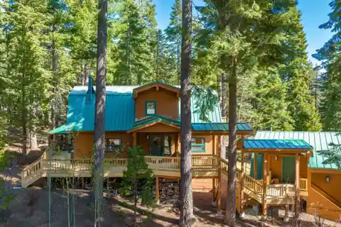 Forest-backed Tahoe Escape with Private Lake Access