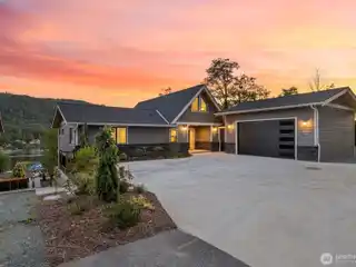 Brand-New Custom Home Perched Above Big Lake