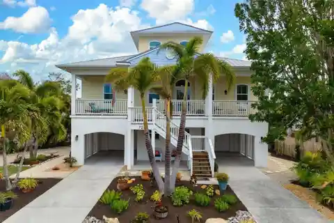 Elevated Canal-front Home