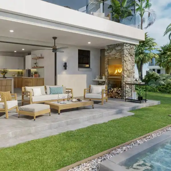 ELEGANT MAURITIAN VILLA WITH WRAP-AROUND BALCONY