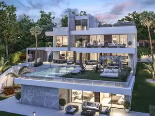 Modern Villa with Panoramic Rooftop Views