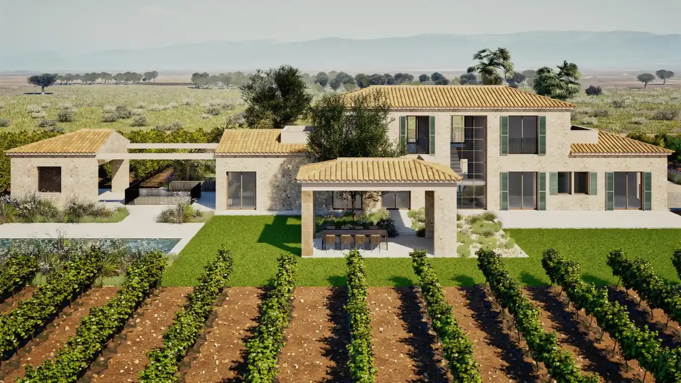 Exclusive Property Surrounded by Vineyard