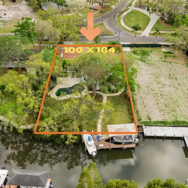 OVERSIZED LOT ON THE CANAL WITH DIRECT ACCESS TO TAMPA BAY