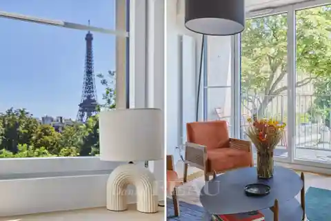 Sophisticated Apartment with Eiffel Tower Views