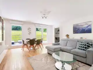 Clean-lined Apartment with a Wide Serene Balcony
