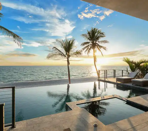 DIRECT BEACHFRONT COASTAL CONTEMPORARY HOME