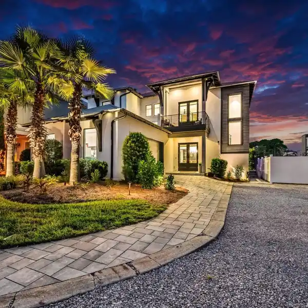 CONTEMPORARY COASTAL CHIC RESIDENCE IN GATED EMERALD WATERS VILLAGE