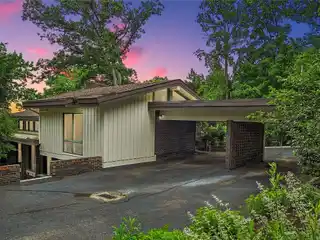 Mid-Century Modern Home in a Private Wooded Enclave