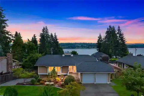European-Style Home with Panoramic Water Views